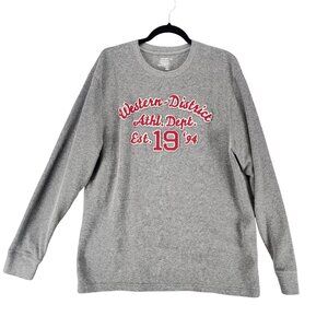 Old Navy Shirt Mens XL Gray Long Sleeve Pullover Sweatshirt *GUC*